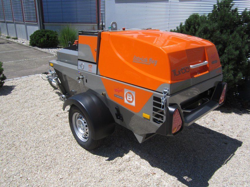 Rear view of our Brinkman FE400 liquid screed pump.