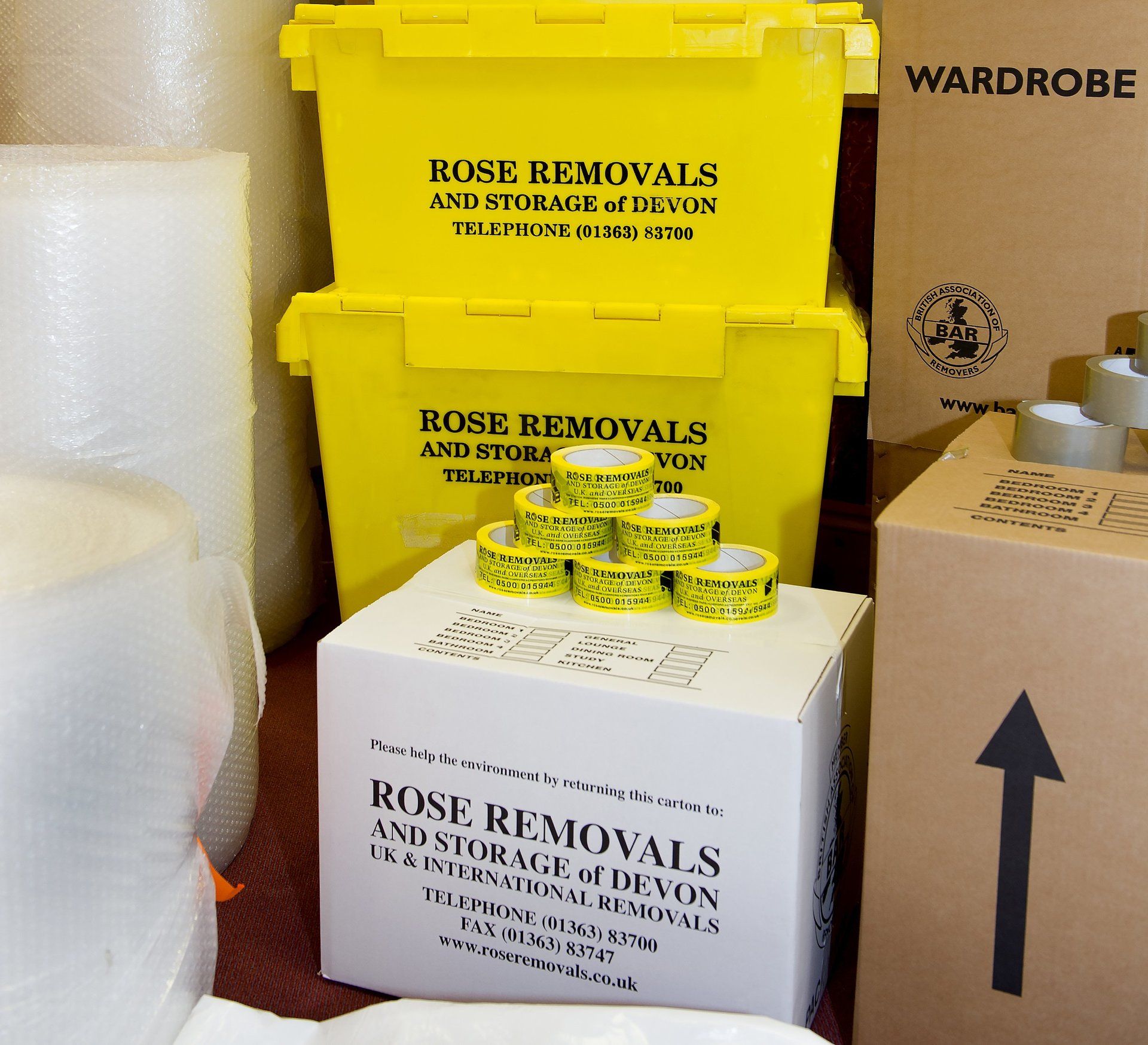 Rose Removals packaging