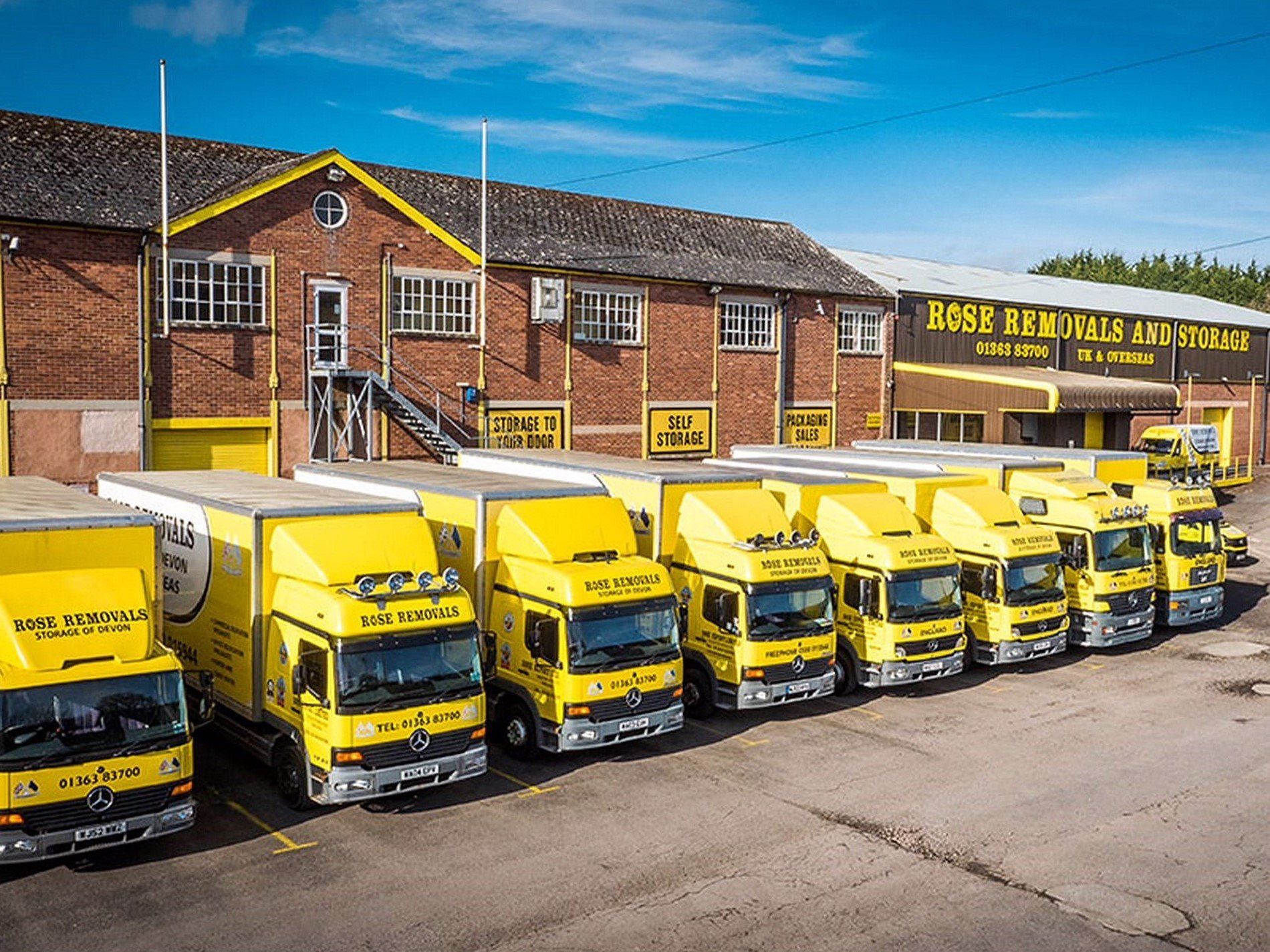 Removals fleet of vehicles