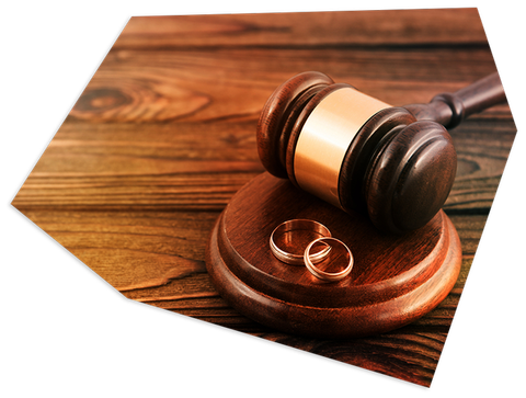 Gavel and wedding rings — Schenectady, NY — James Trauring & Associates, LLC