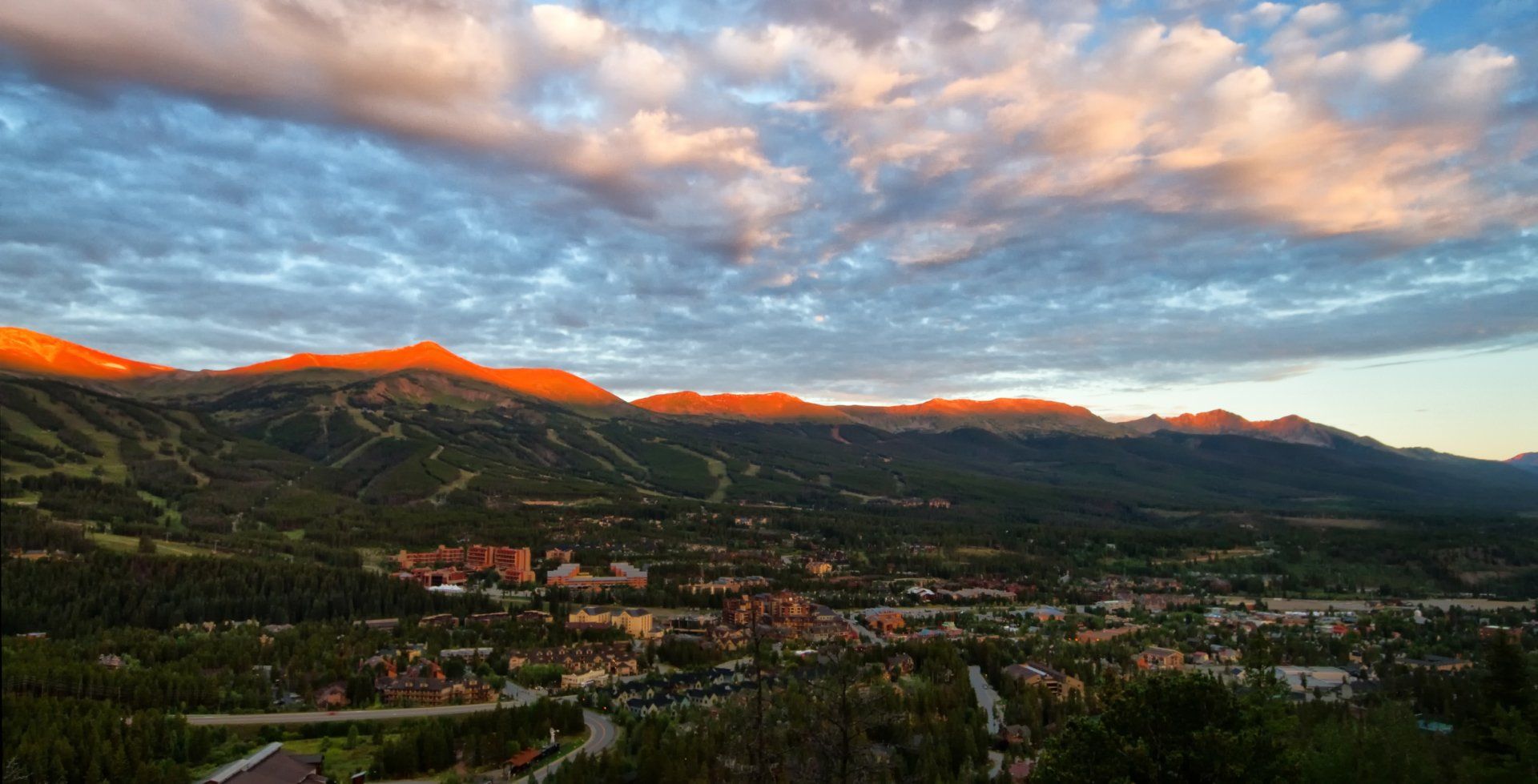 Birds eye view of Breckenridge CO