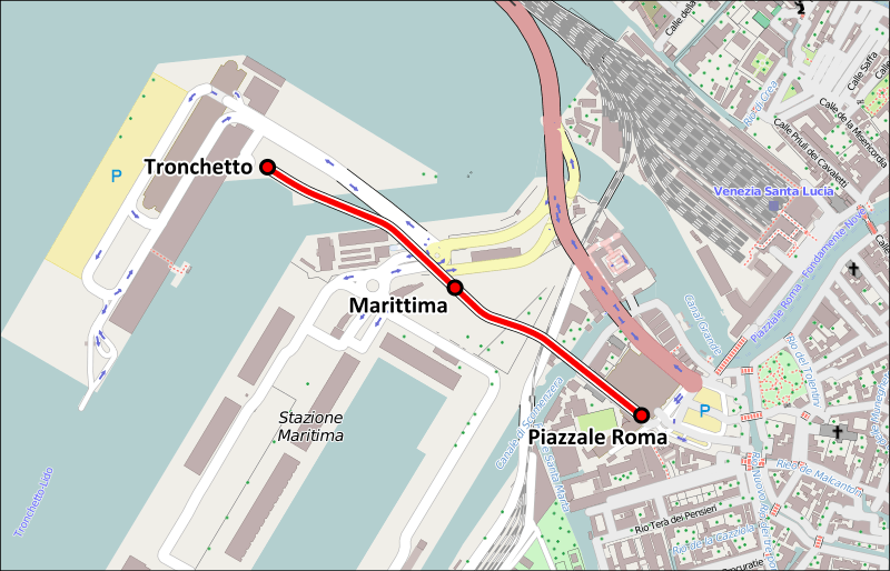 Parkeren bij Venetie Tronchetto