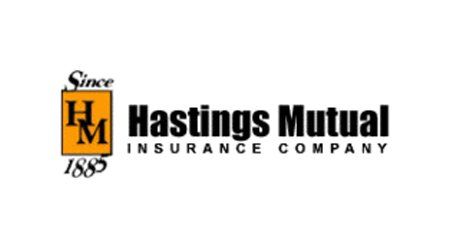 the logo for hastings mutual insurance company since 1885