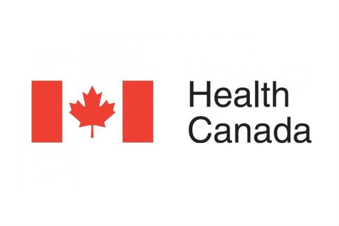 The health canada logo has a maple leaf on it.