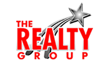 A logo for the realty group with a star coming out of it