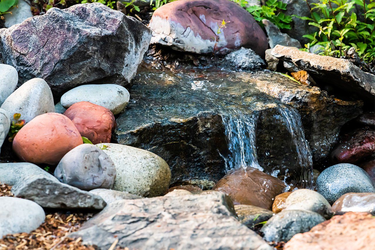 Stone Waterfalls — Newnan, GA — Aqua Gardens