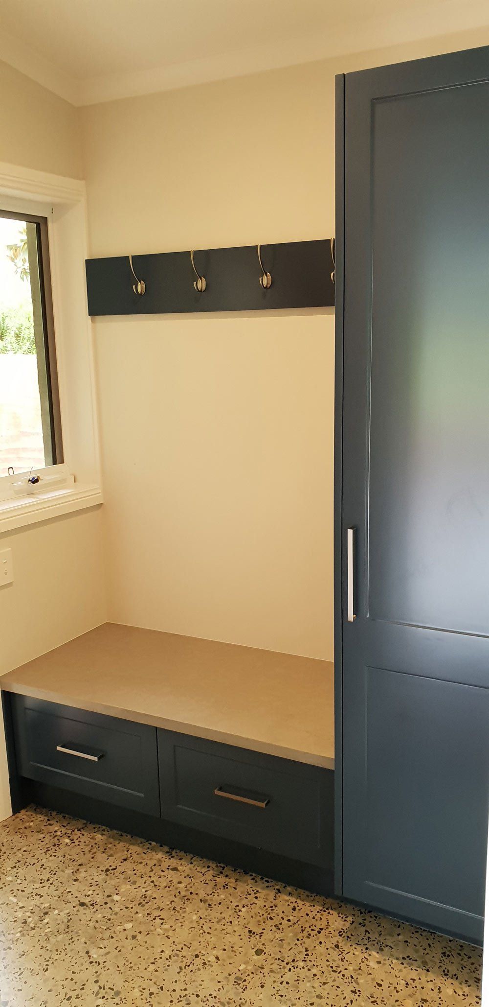 Grey Cabinet Side View — Cabinetry Solutions in Balaclava NSW