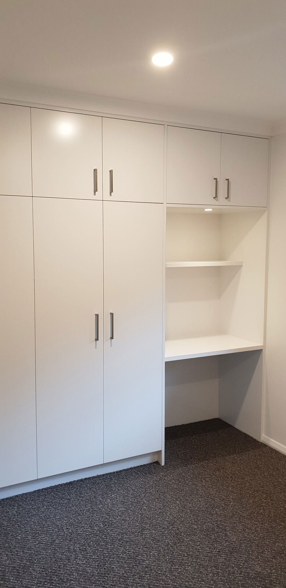 White Cabinet Side View — Cabinetry Solutions in Balaclava NSW