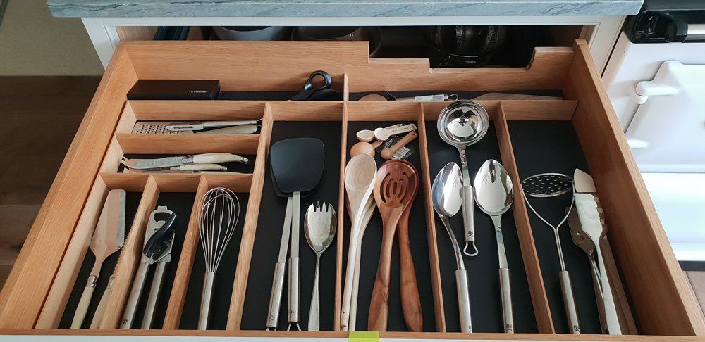 Wooden Utensils Organizer — Cabinetry Solutions in Balaclava NSW