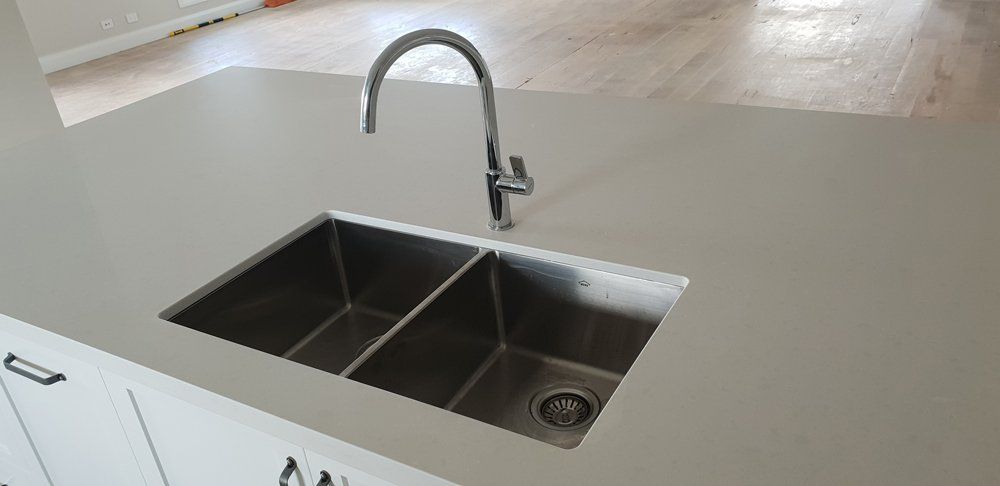 Stainless Steel Double Sink & Tap — Styles and Finishes in Balaclava NSW