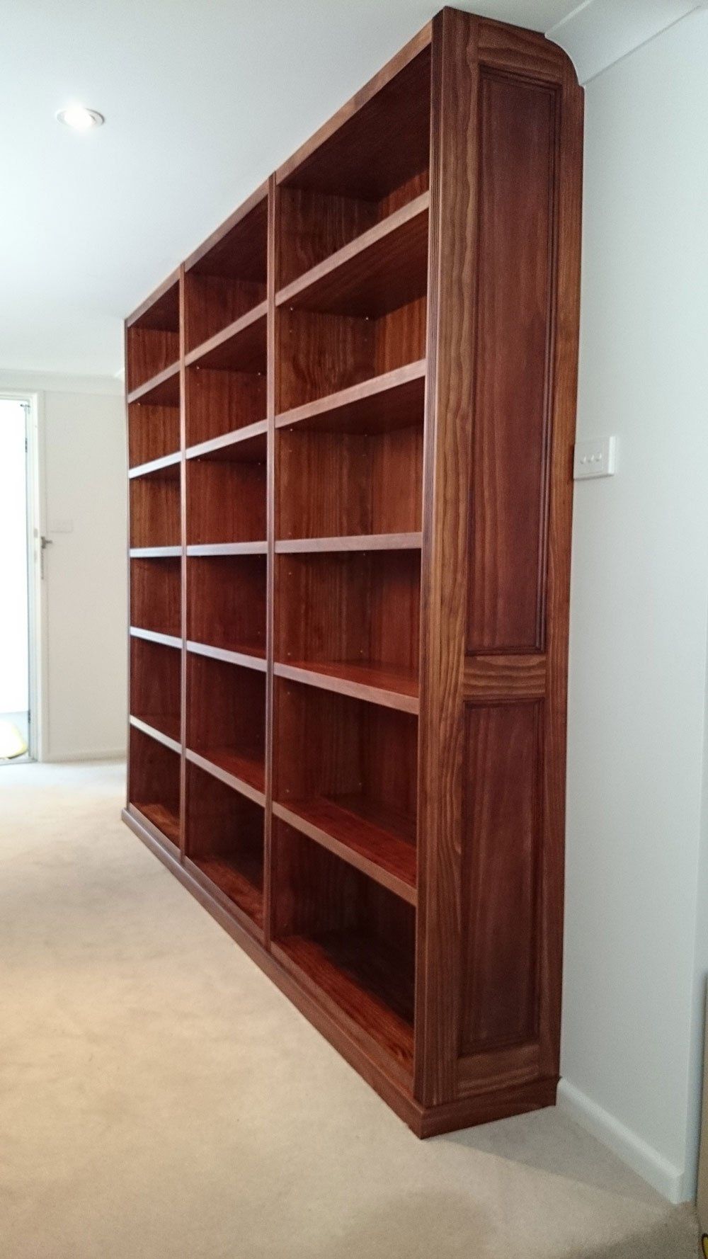 Hard Wood Empty Cabinet Side View — Cabinetry Solutions in Balaclava NSW