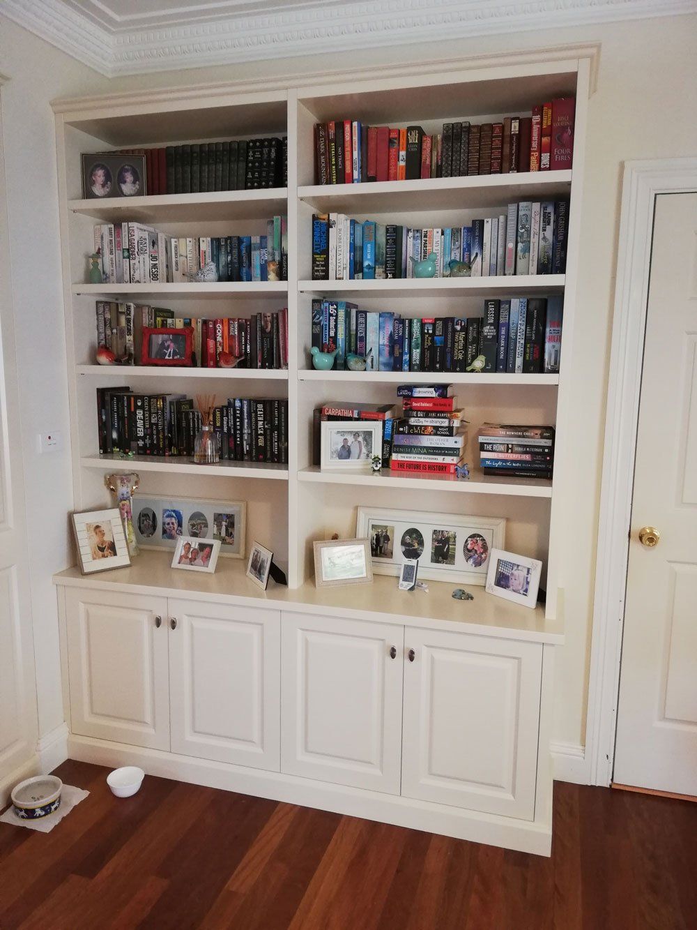 Custom Display Case and Book Shelf — Cabinetry Solutions in Balaclava NSW