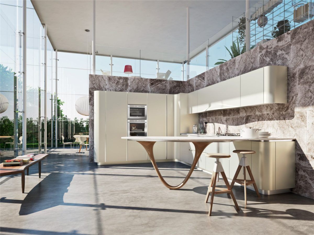 cucina di design bianca