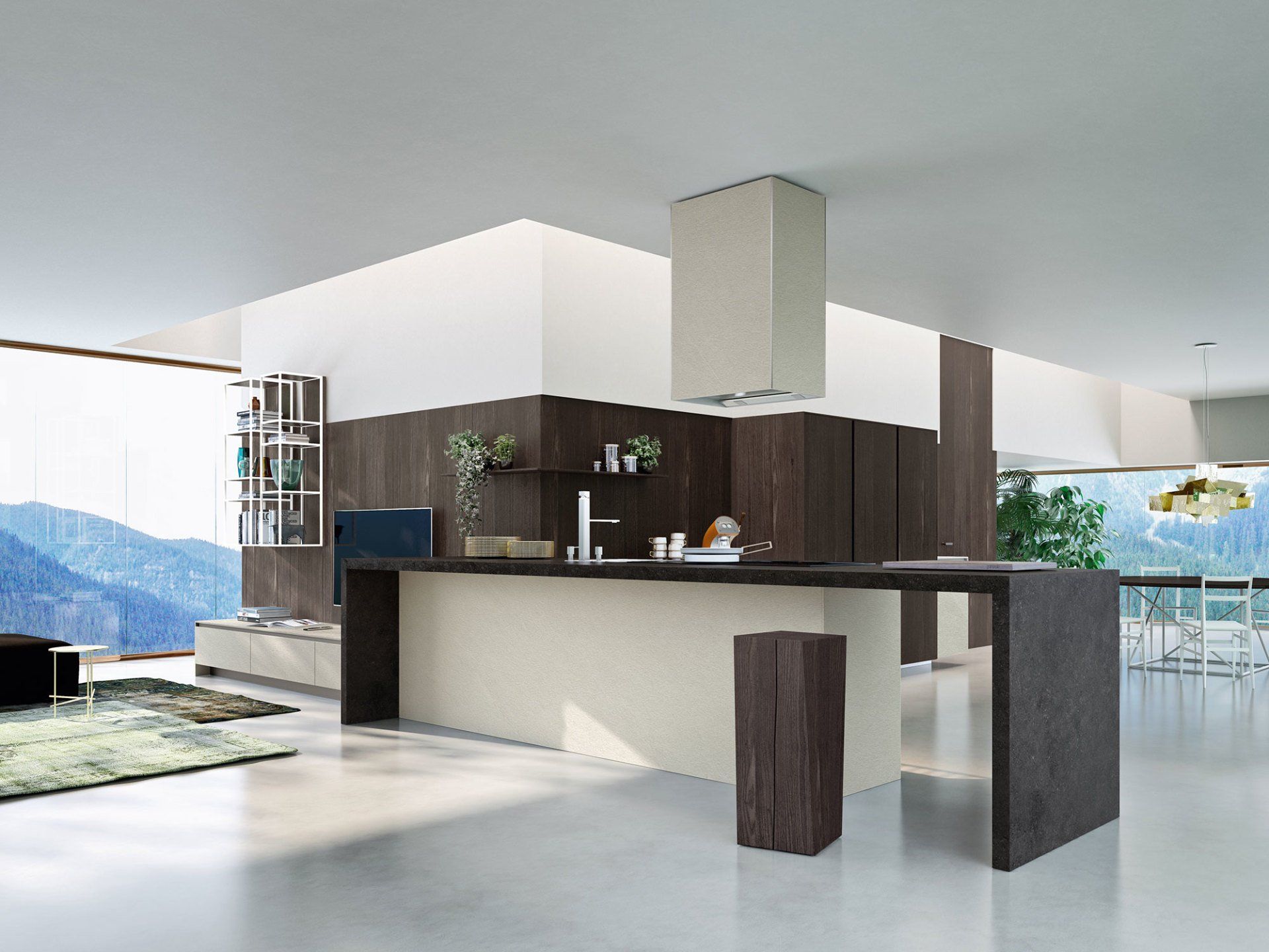 cucina moderna del negozio