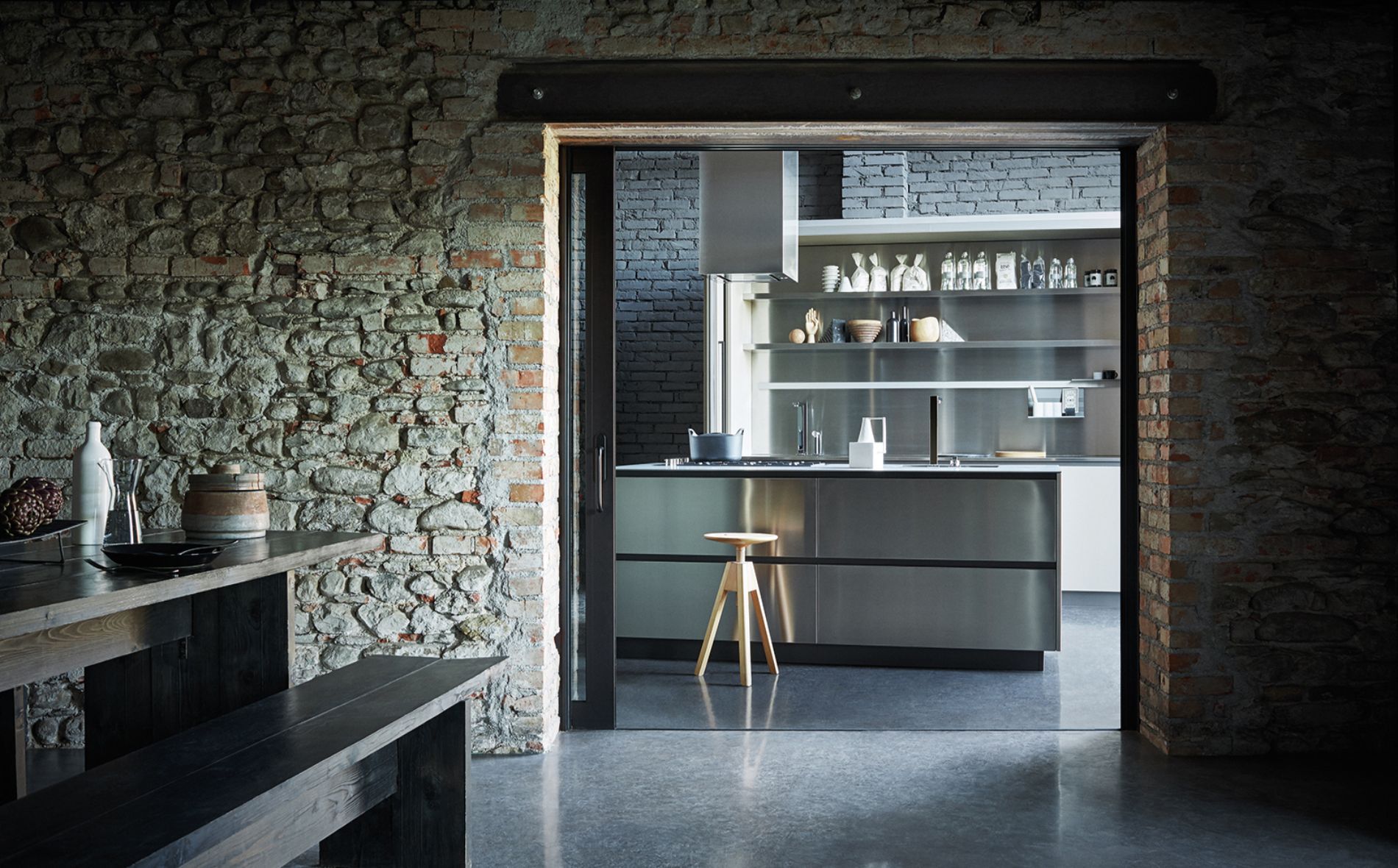 cucina in acciaio