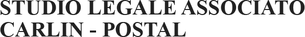 STUDIO LEGALE ASSOCIATO CARLIN - POSTAL - LOGO