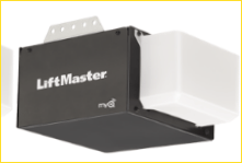 Residential Garage Gate Operator Repair and Installation — Guaranteed Door Service, Inc. LiftMaster garage door opener motor unit in black and white