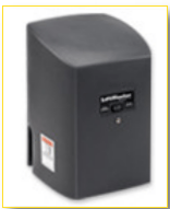 Residential Slide Gate Operator Services — Guaranteed Door Service, Inc. Black industrial machine with a rounded top and small front control panel