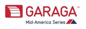 GARAGA logo with red icon and text, plus “Mid-America Series” in blue and red underneath