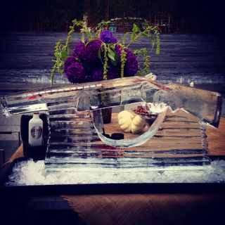 Shotgun vodka luge 