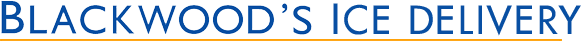 Blackwood's Ice Delivery company logo