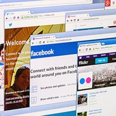A computer screen is open to a facebook page