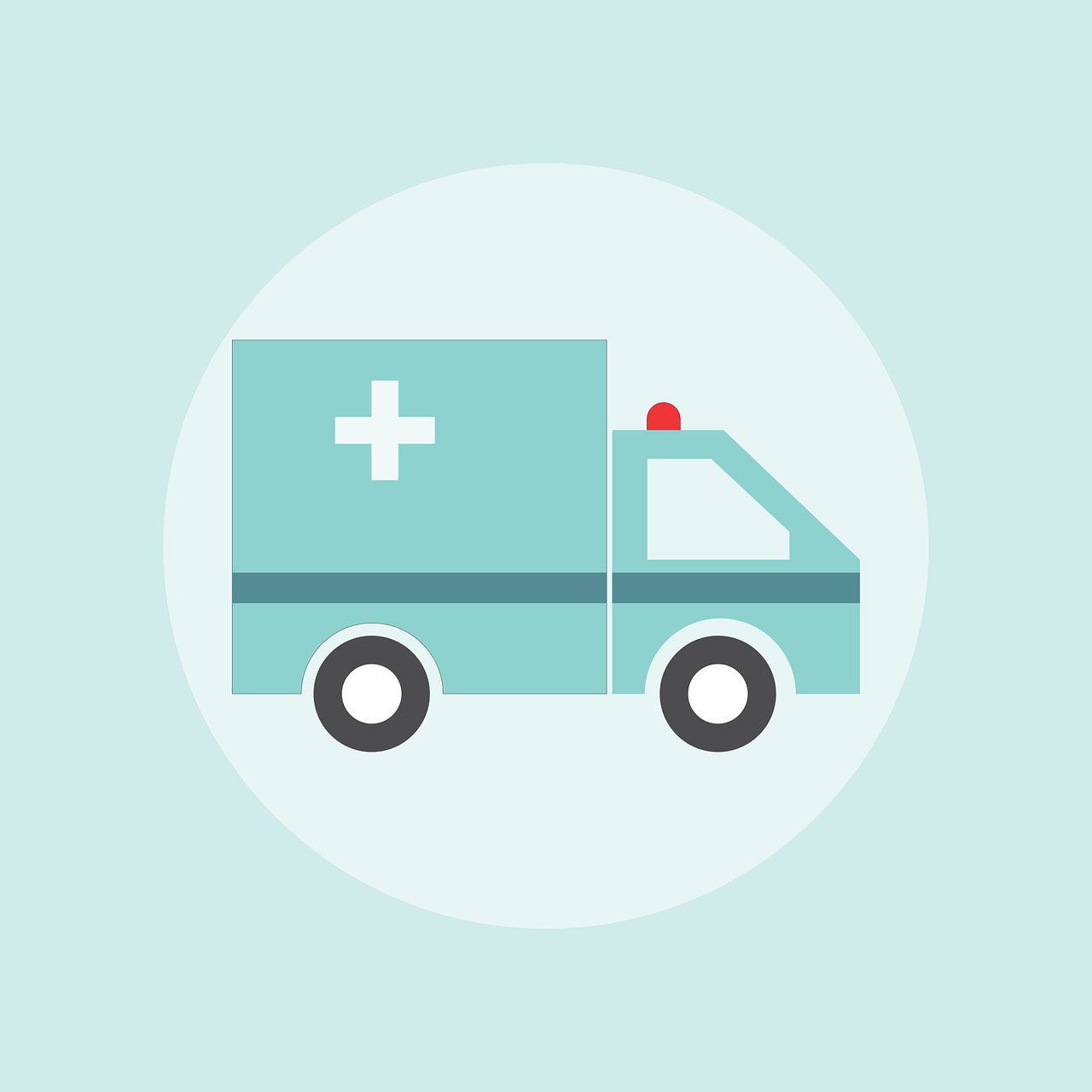 cartoon of ambulance