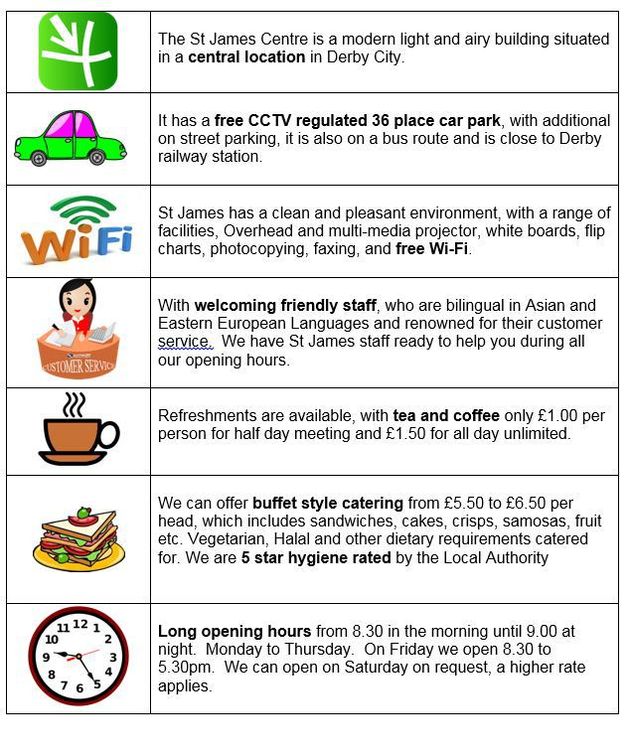 Full list of our facilities