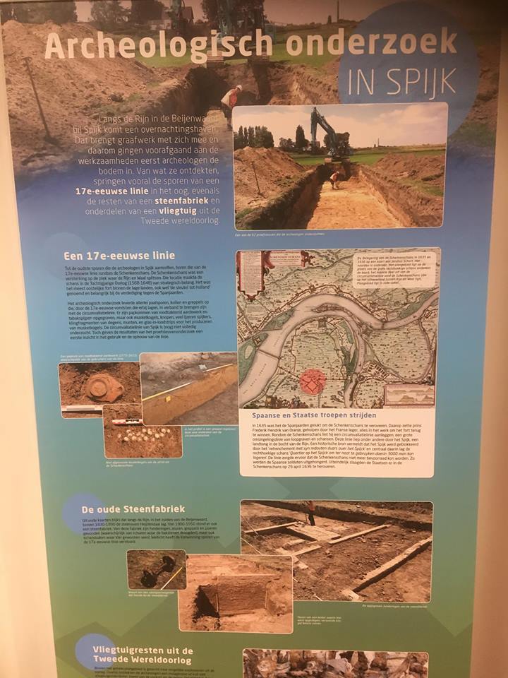 Archaeological research poster in Spijk; 