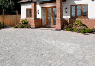 Block paved driveway