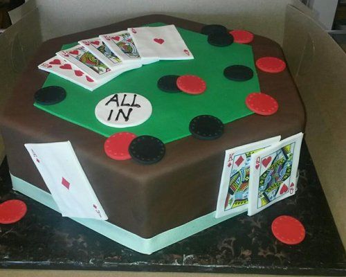 Poker Themed Custom Cake — Northfield, NJ — Christine's Italian Pastry Shoppe