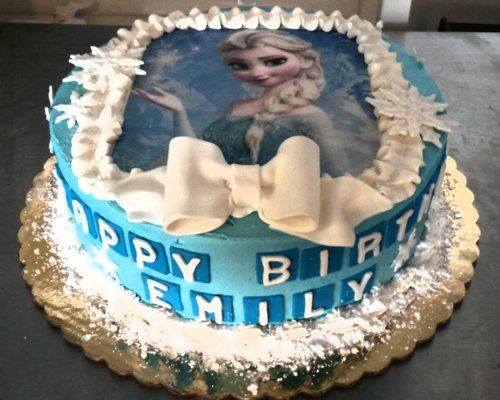 Frozen Themed Custom Cake — Northfield, NJ — Christine's Italian Pastry Shoppe