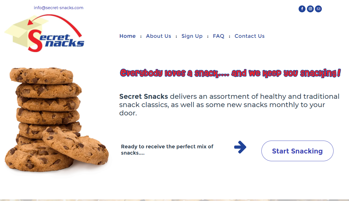 Secret Snacks subscription service