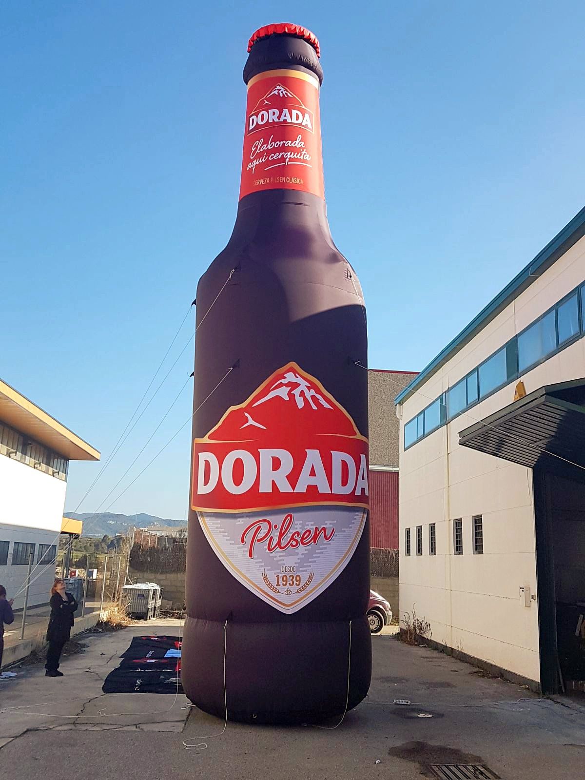 hinchable botella
