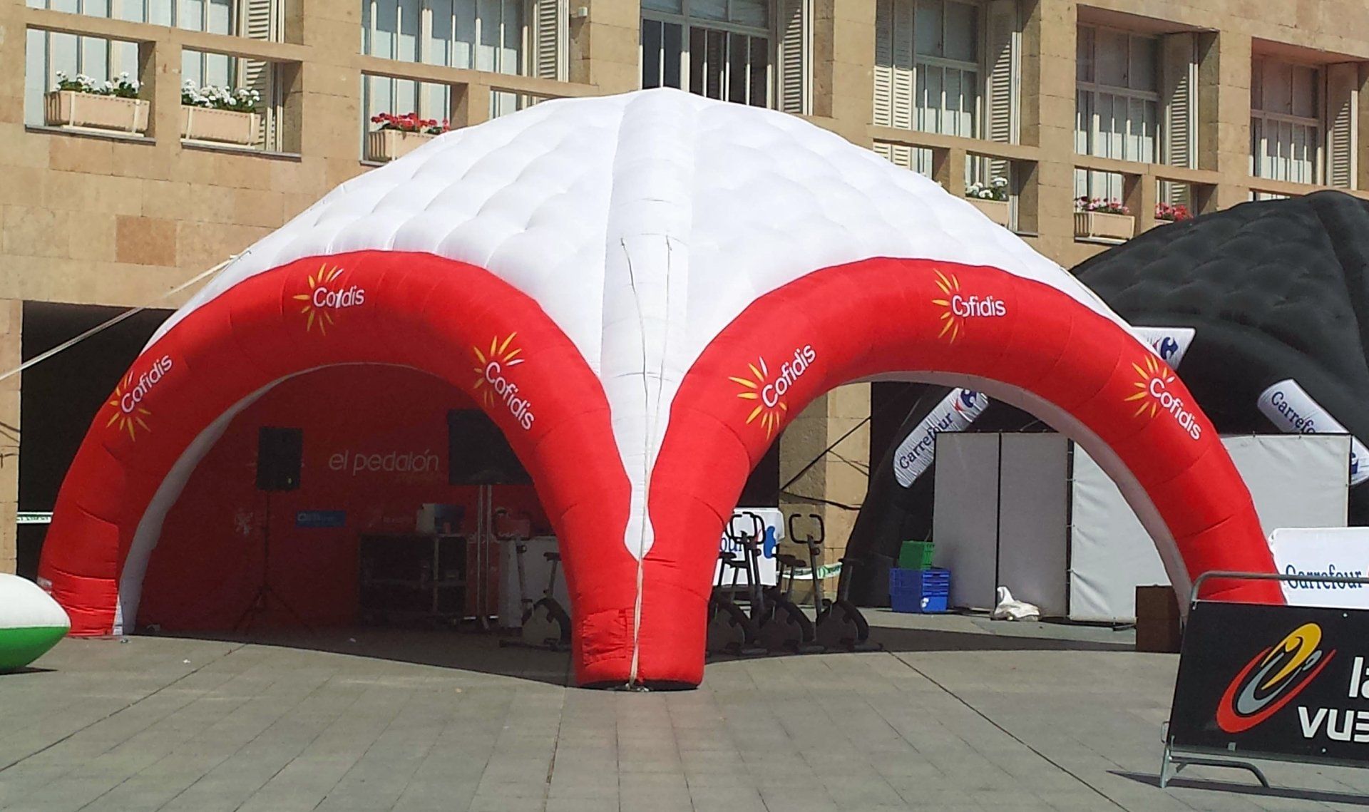 carpa hinchable 8x8