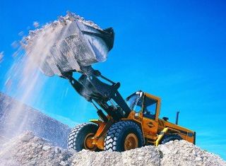 Wheel Loader on Demolition Site — Excavators in Avenel, NJ Wheel Loader on Demolition Site — Excavators in Avenel, NJ