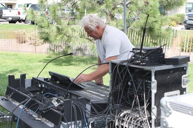 Setting-up music equipment