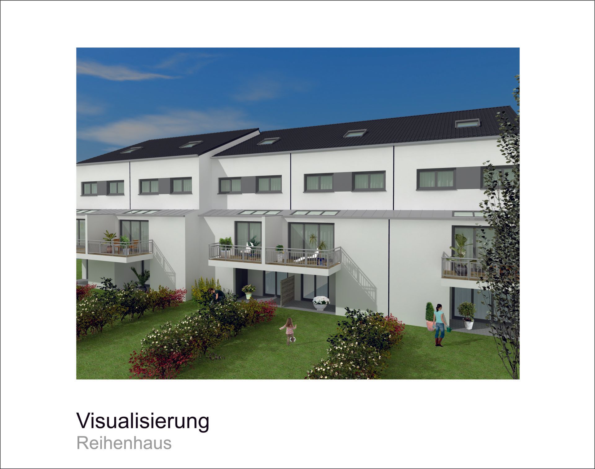 Rendering Reihenhaus