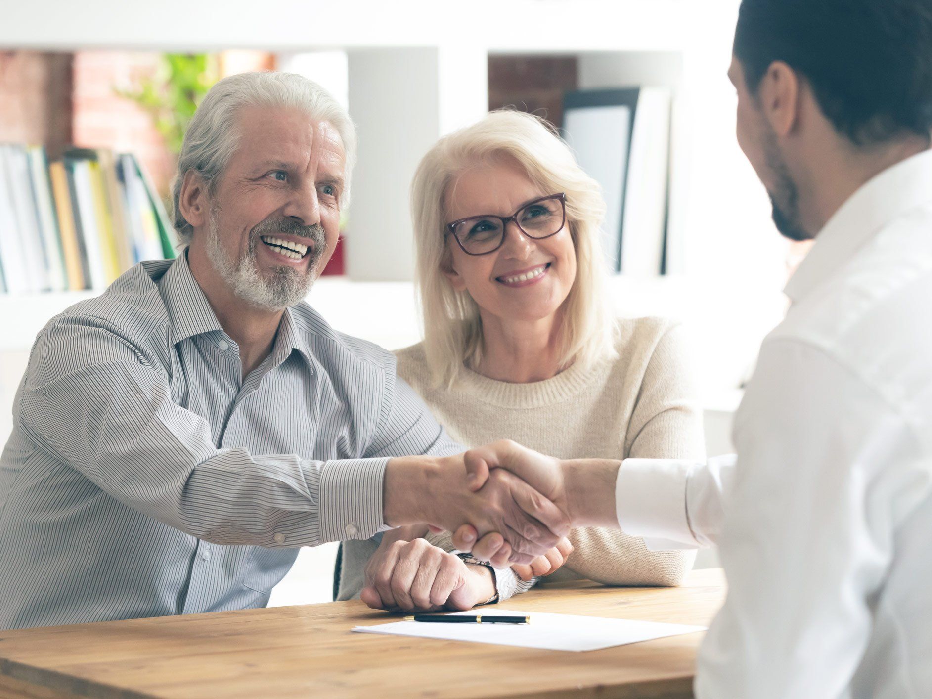 Elder Couple Consulting Insurance Agent — Alexandria, LA — Best & Swains Insurance Agency Elder Couple Consulting Insurance Agent — Alexandria, LA — Best & Swains Insurance Agency