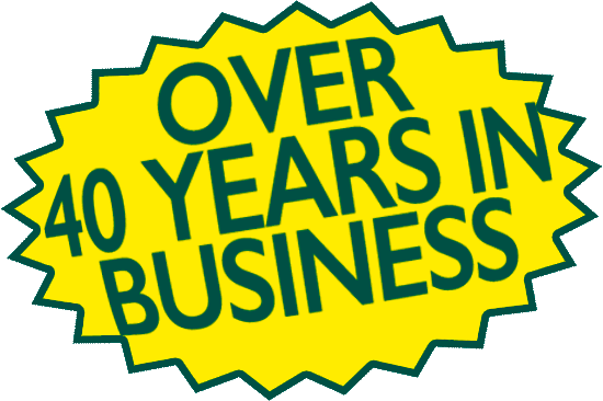 over 40 years in business over 40 years in business