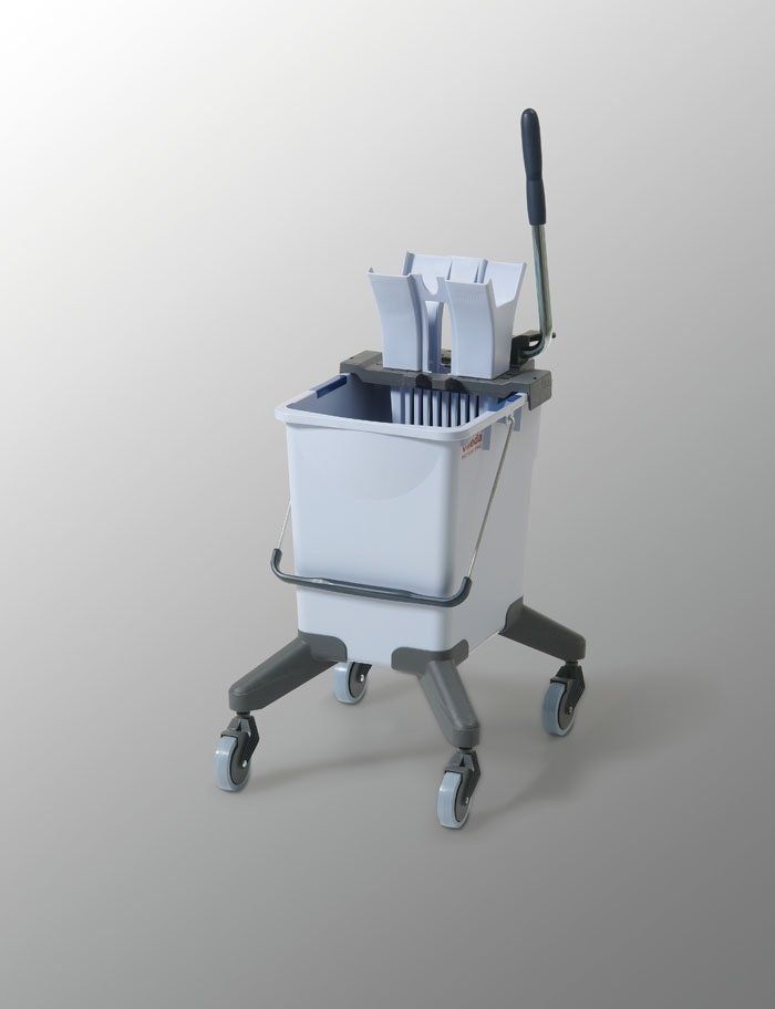 BOW, bucket on wheels, poetsemmer, emmer op wielen, emmer met vaste wielen, 120474, 120476, Vileda emmer