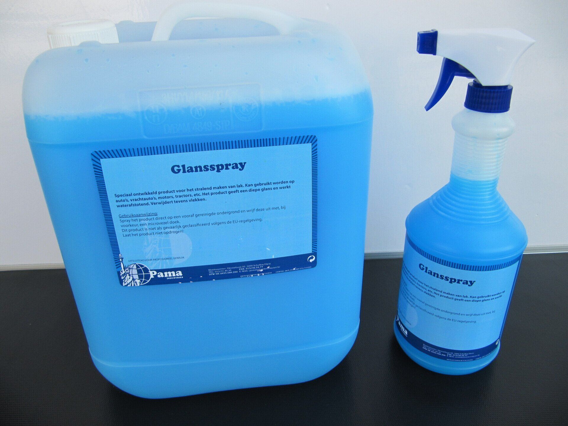 Glansspray, lak doen glanzen, Pama