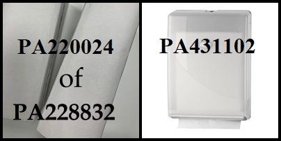 Multifold, handdoeken c-vouw, Tork H2, Pama, PA431102, PA220024