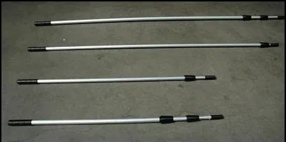 telescoopsteel, aluminium telescoopsteel, Pama, lange stelen, uitschuifbare stelen, konische stelen