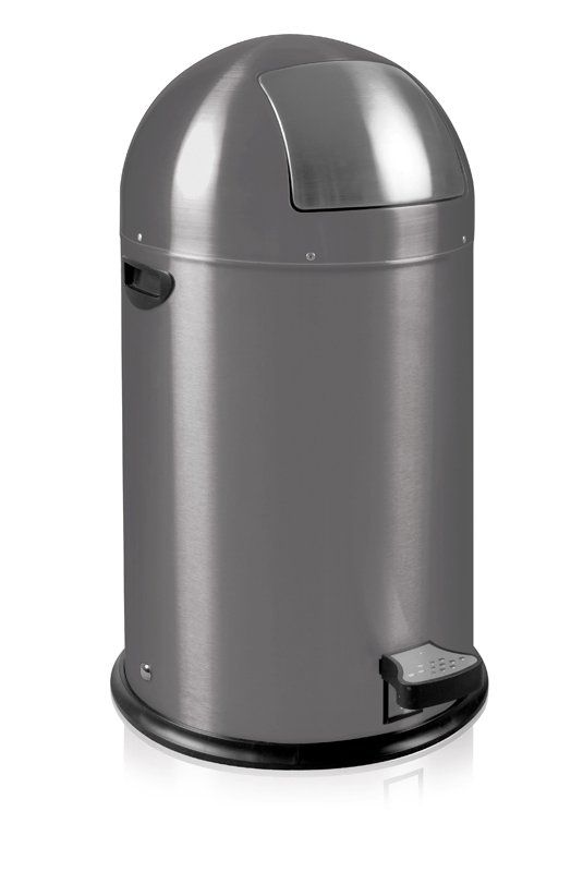 pedaalemmer Kick, vuilbak met pedaal, grijze vuilbak 40 lt, 966800