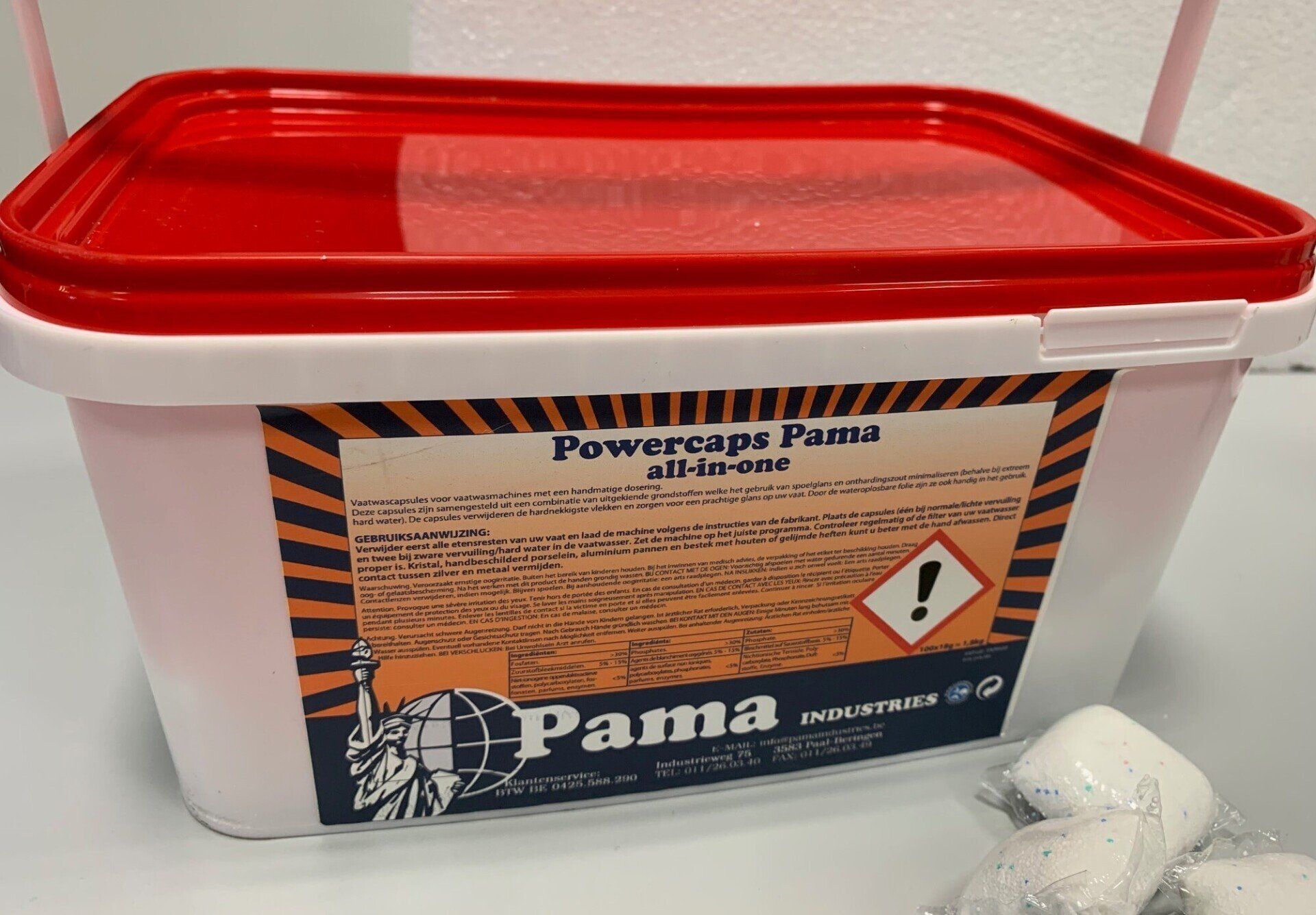 Capsules voor afwasmachine, Powercabs, Pama, tabletten voor afwasmachine