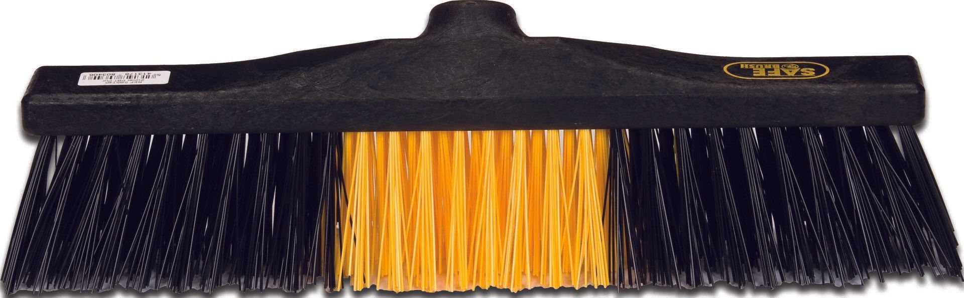 SB borstel, safe brush, geel zwarte borstel, straatkeerder, SBST40