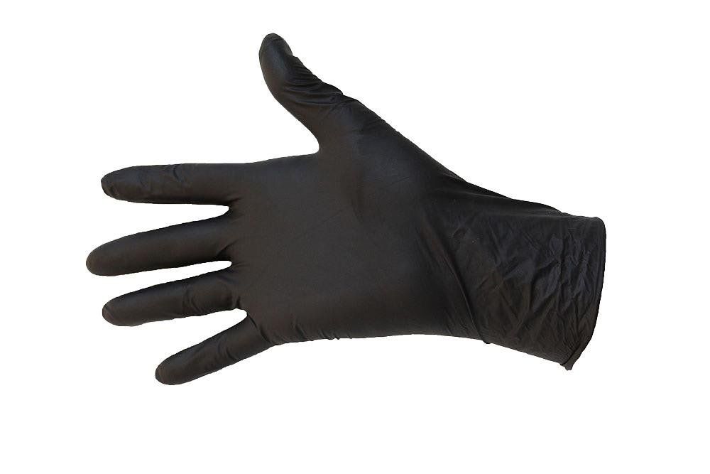 wegwerphandschoenen, nitril handschoenen, sterke handschoenen, zwarte handschoenen, WXZ10901, Pama, weggooihandschoenen, handschoenen voor eenmalig gebruik, latexvrije handschoenen, poedervrije handschoenen