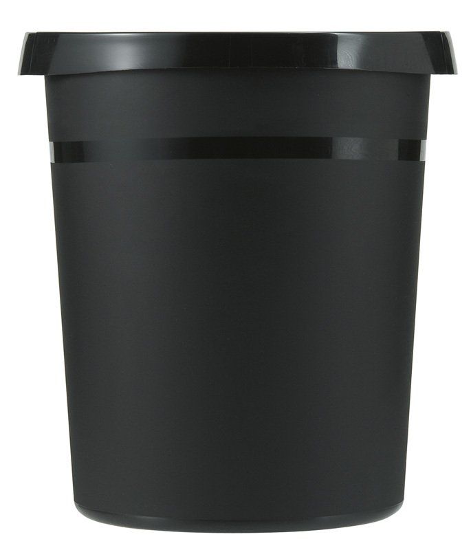 plastieken afvalbak, vuilbak plastiek, ronde vuilbak, papierbak, bak met inzetstuk, 201818Z