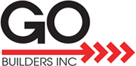 Logo for GO Builders Inc, black 